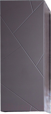 Шкаф-полупенал для ванной Бриклаер Кристалл 90 навесной (софт графит)