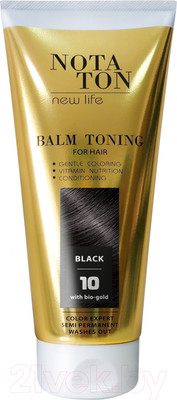 Оттеночный бальзам для волос Notaton 10 (150мл, черный)