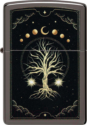 Зажигалка Zippo Mystic Nature Design / 48636 (черный)