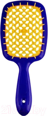 Расческа-массажер Janeke Superbrush Small 86SP234BLG (синий/желтый)