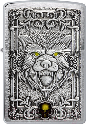 Зажигалка Zippo Wolf Emblem / 48690 (серебристый)