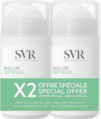 Дезодорант шариковый SVR Spirial (2x50мл)