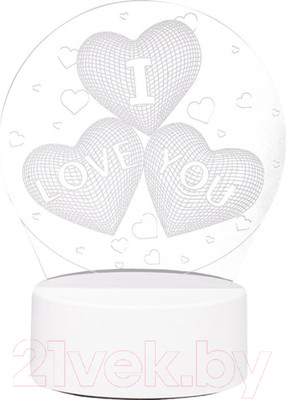 Ночник Energy 3D Три сердца EN-NL 22 / 106253