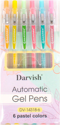 Набор гелевых ручек Darvish DV-14318-6 (6цв)