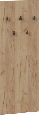 Вешалка для одежды ТриЯ Хилтон настенная 550 Исп.2.1 (дуб крафт золотой/черный)