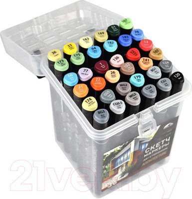 Набор маркеров Fenix Art Архитектура / 65493 (36цв)