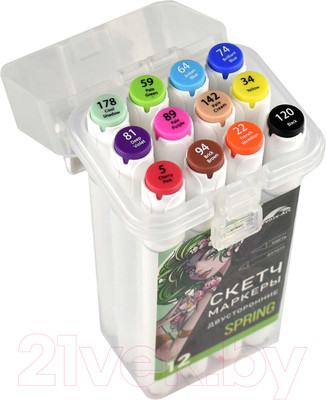 Набор маркеров Fenix Art Весна / 65499 (12цв)