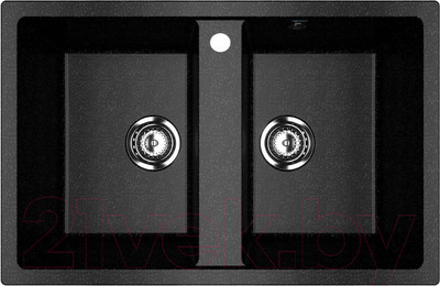 Мойка кухонная Ulgran U-608 (308 черный)