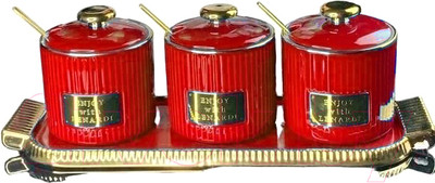 Набор емкостей для хранения Lenardi 106-217 (красный)