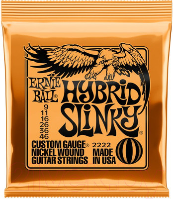 Струны для электрогитары Ernie Ball 2222 Nickel Hybrid Slinky