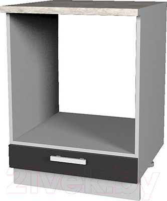 Шкаф под духовку Интерлиния Мила Лайт НШ60д (антрацит)