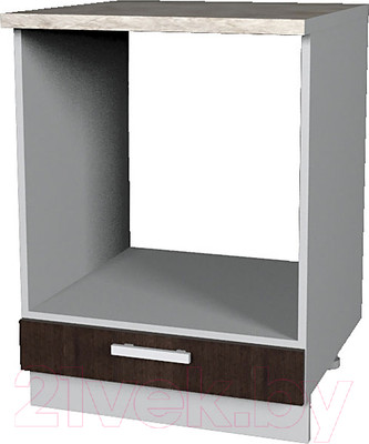 Шкаф под духовку Interline Мила Лайт НШ60д (дуб венге)