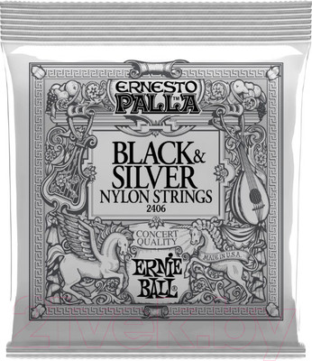 Струны для классической гитары Ernie Ball 2406 Palla Nylon Clear Silver