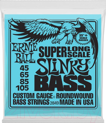 Струны для бас-гитары Ernie Ball 2849 Bass XL Hybrid Slinky