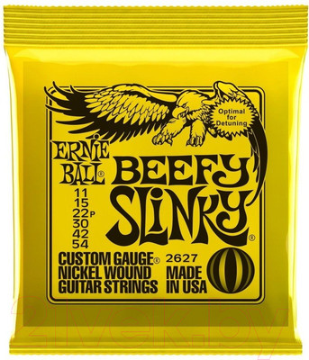 Струны для электрогитары Ernie Ball 2627 Nickel Beefy Slinky 11-54
