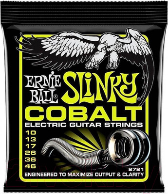 Струны для электрогитары Ernie Ball 2721 Cobalt REG Slinky 10-46