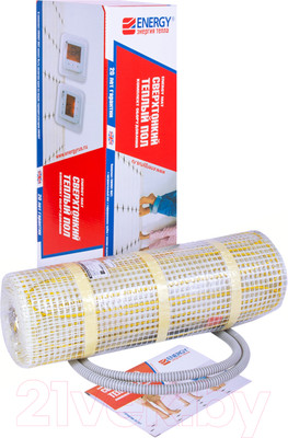 Теплый пол электрический ENERGY 1210Вт 7.6кв.м