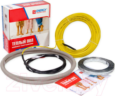 Теплый пол электрический ENERGY 1200Вт 68.9м (кабельный)
