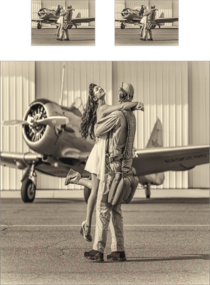 Набор текстиля для спальни Ambesonne Девушка летчика 220x235 / bcsl_39105