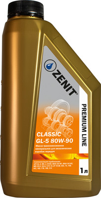 Трансмиссионное масло Zenit Premium Line Classic GL-5 80W-90 / 21051211 (1л)