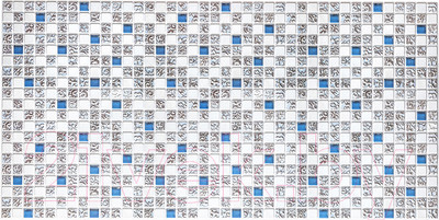 Панель ПВХ Grace Мозаика Коллаж голубой (960х480)