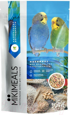 Корм для птиц Mikimeals Для волнистых попугаев (400г)