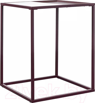 Журнальный столик Bergenson Bjorn Mayen / BB0000486 (белый/сливовый)