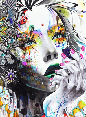 Фотообои листовые ФабрикаФресок 3D арт Девушка / 352270 (200x270)