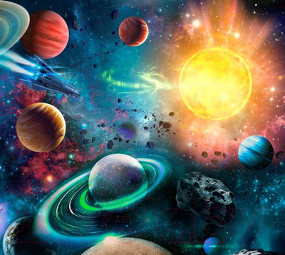 Фотообои листовые ФабрикаФресок Космос / 463270 (300x270)