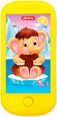 Развивающая игрушка Азбукварик Мамонтенок. Мини-смартфончик 2023 / 3312