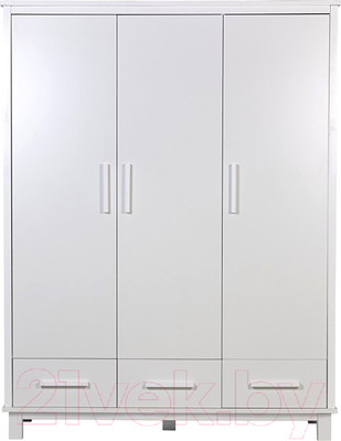 Шкаф Polini Kids Simple трехсекционный 3415 / 0002725.9 (белый)