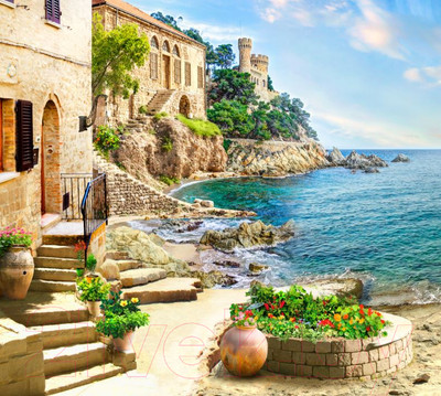 Фотообои листовые ФабрикаФресок Фреска Солнечная гавань / 683270 (300x270)