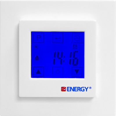 Терморегулятор для теплого пола ENERGY ТК 08 (программируемый с сенсорным дисплеем)