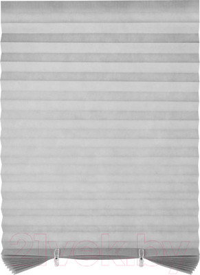 Штора-плиссе Рыжий кот Skandi Самоклеящаяся 90x180 / 106245 (серый)