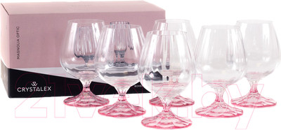 Набор бокалов Crystalex Magnolia Optic 40934/D5191/8/180 (6шт)