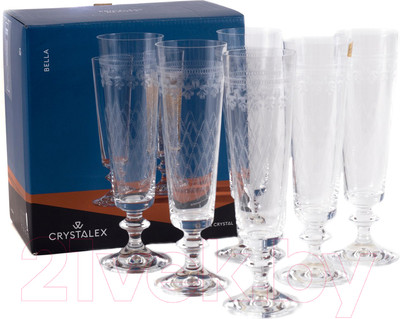 Набор бокалов Crystalex Bella 40412/GC599/205 (6шт)