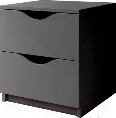Прикроватная тумба Stolline Луки 2 ящика / 508.01 (графит)