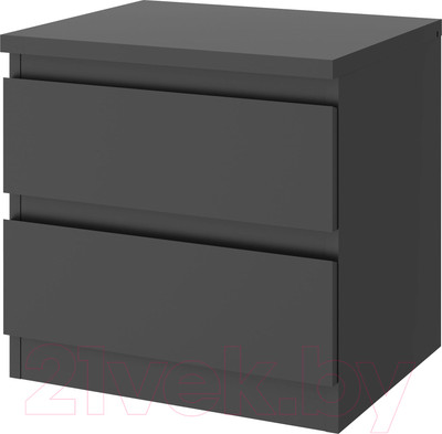 Прикроватная тумба Stolline Олли 2 ящика / 507.01 (графит)