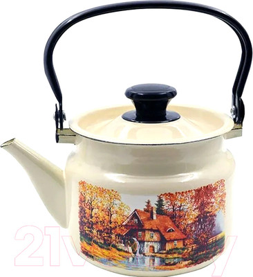 Чайник КМЗ Старая мельница 42704-102/6-У4 (слоновая кость)