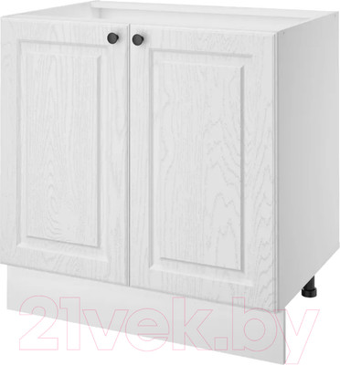 Шкаф-стол кухонный Stolline Гатьен 80 / 441.09 (белый/белый)