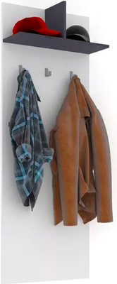 Вешалка для одежды Stolline Омега / 460.03 (белый/черный графит)