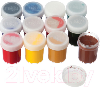 Гуашь ГАММА Модерн / 221004 (12цв)