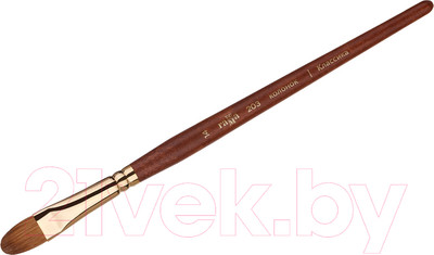 Кисть для рисования ГАММА Классика плоскоовальная №14 / 203014 (колонок)