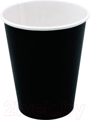 Набор бумажных стаканов Паксервис 165мл / НВ70-195 (200шт, черный)