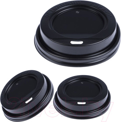 Набор крышек для стаканов Паксервис УК-81К / 287294 (300шт, черный)