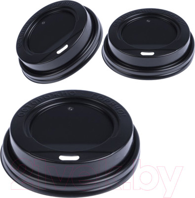 Набор крышек для стаканов Паксервис УК-91К / 387296 (2000шт, черный)