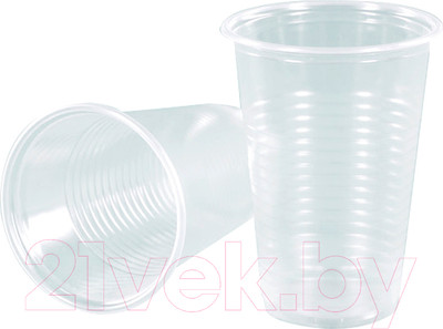 Набор одноразовых стаканов Паксервис ПП 300мл / 287046 (200шт, полупрозрачный)