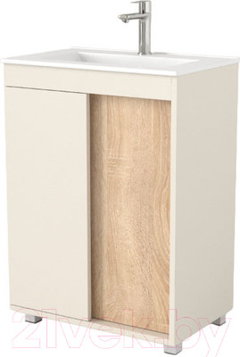 Тумба под умывальник Дабер 013 WeltWasser Deilbach 7517-60 / Т13.6W.0.18 (бежевый/дуб бардолино)