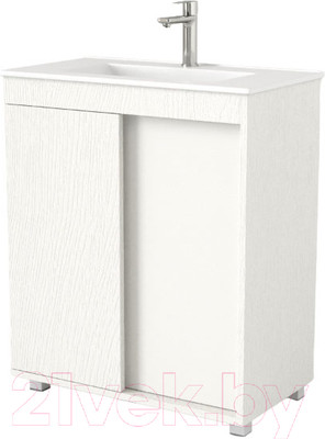 Тумба под умывальник Дабер 013 WeltWasser Deilbach 7517-70 / Т13.7W.0.5 (белый древесный)