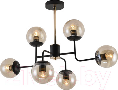 Потолочный светильник Mirastyle MH-1494/6 BK+FGD